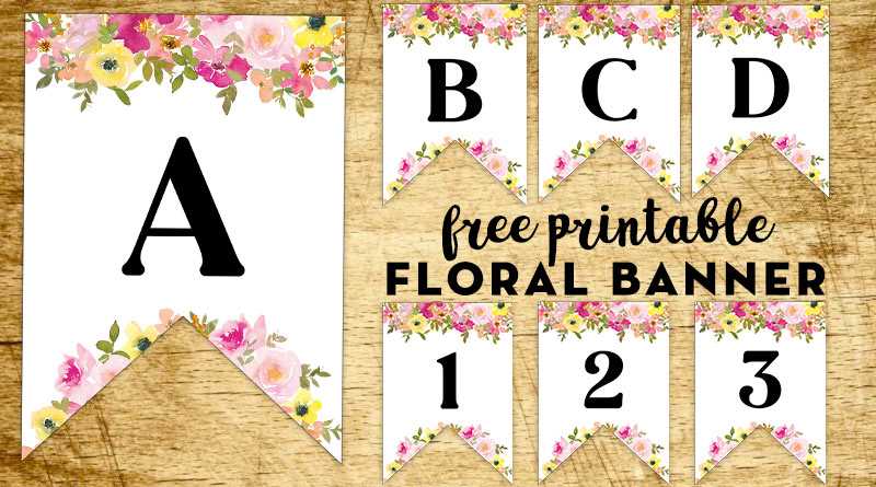 free banner printable letters