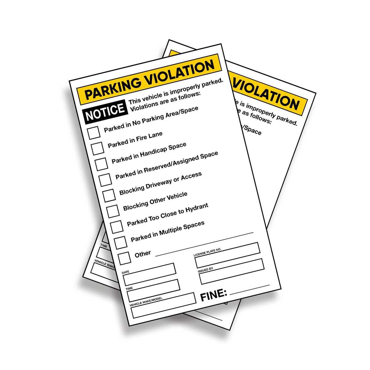 printable parking ticket template word