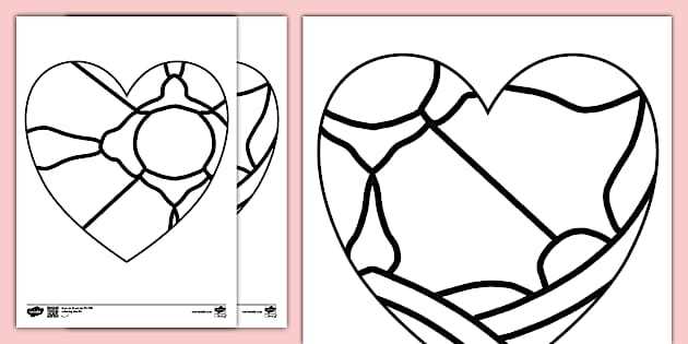 free printable stained glass heart patterns free printable stained glass heart patterns