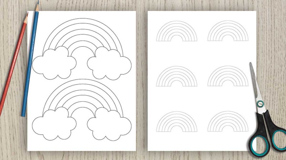 rainbow templates printable