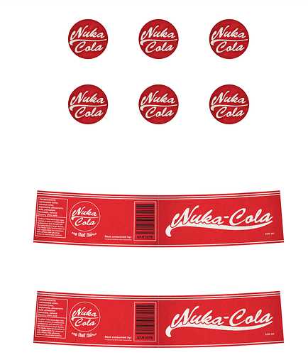 nuka cola labels printable
