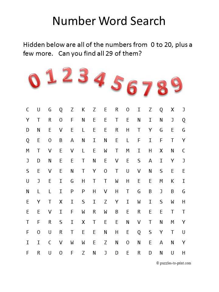 number find puzzles printable