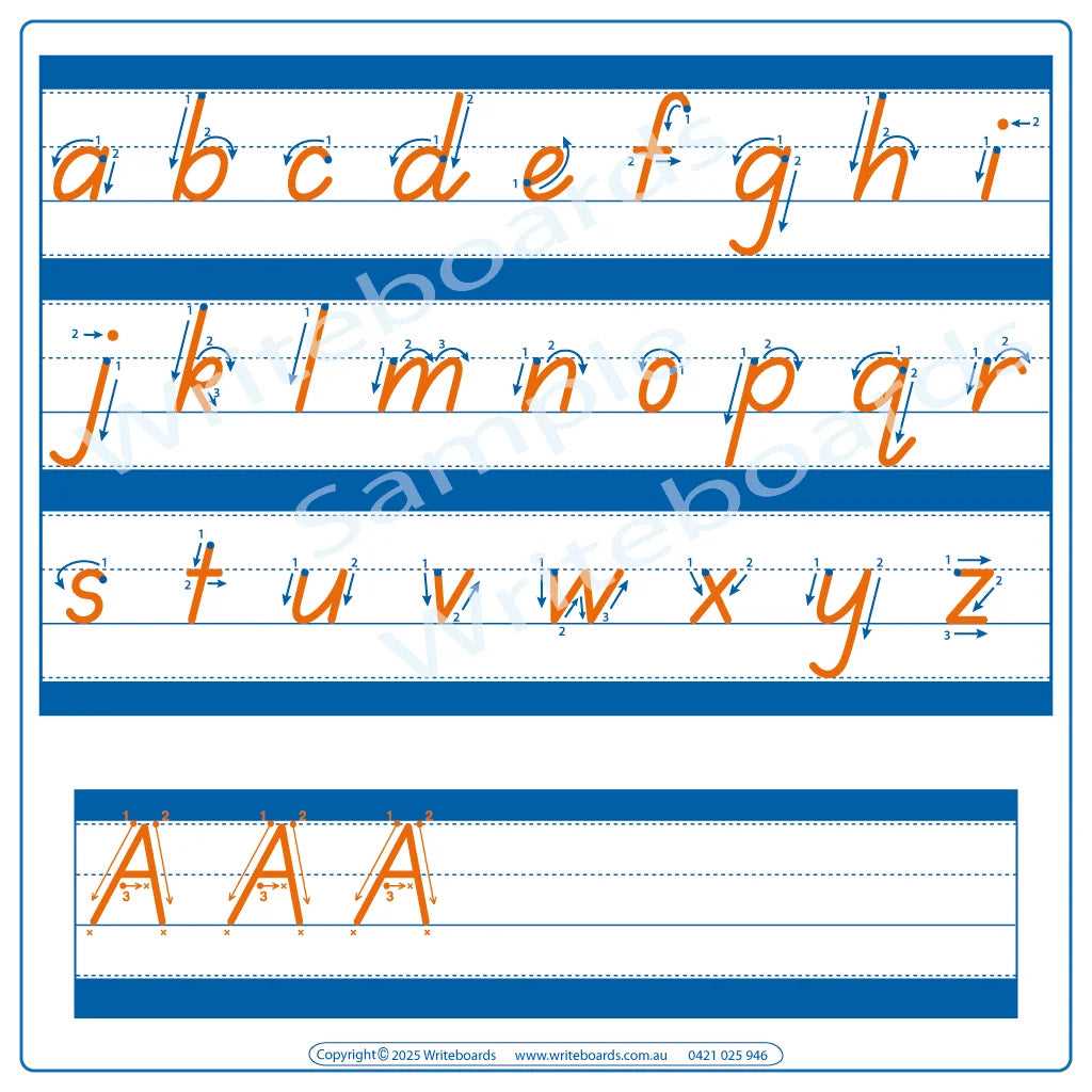 printable handwriting alphabet printable handwriting alphabet