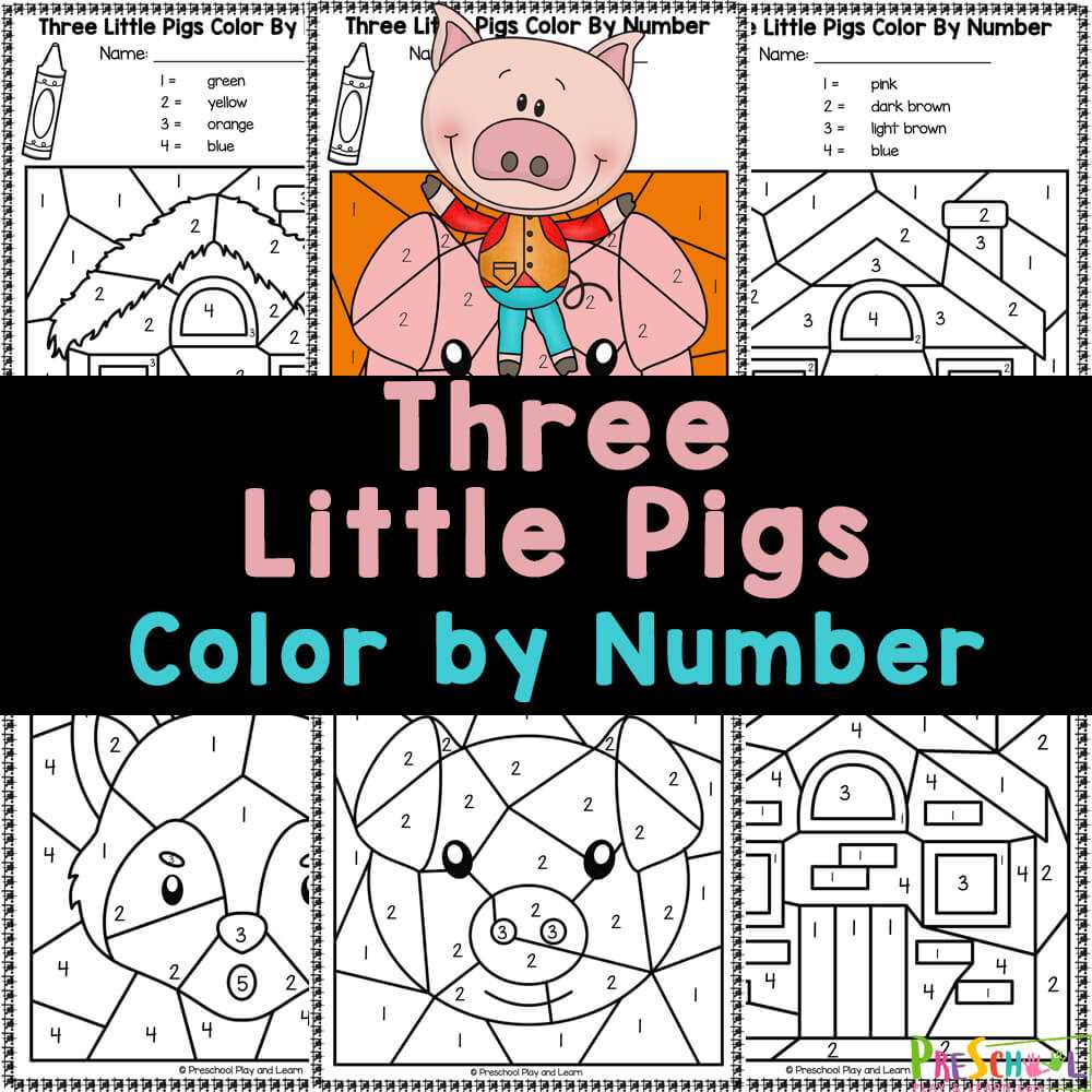 printable 3 little pigs
