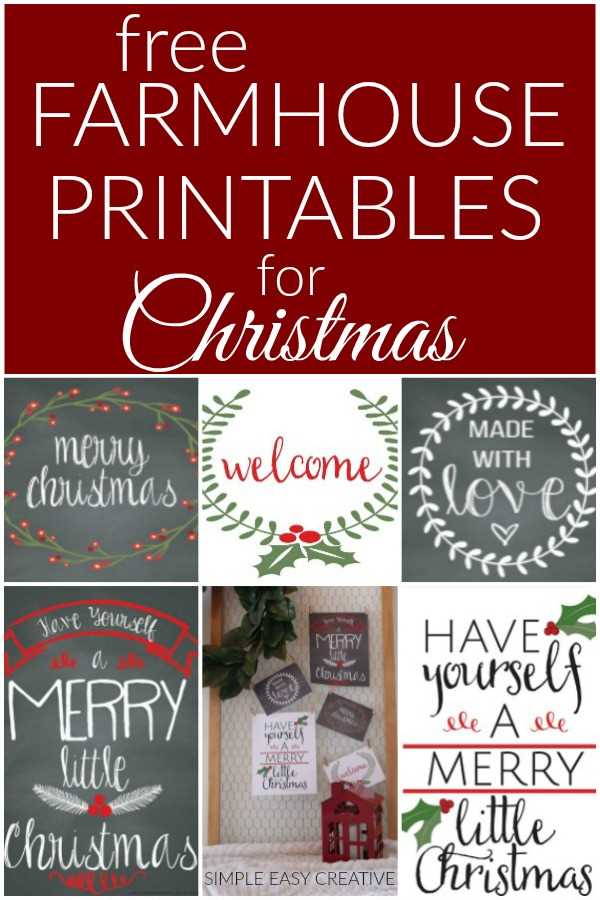 farmhouse printables free