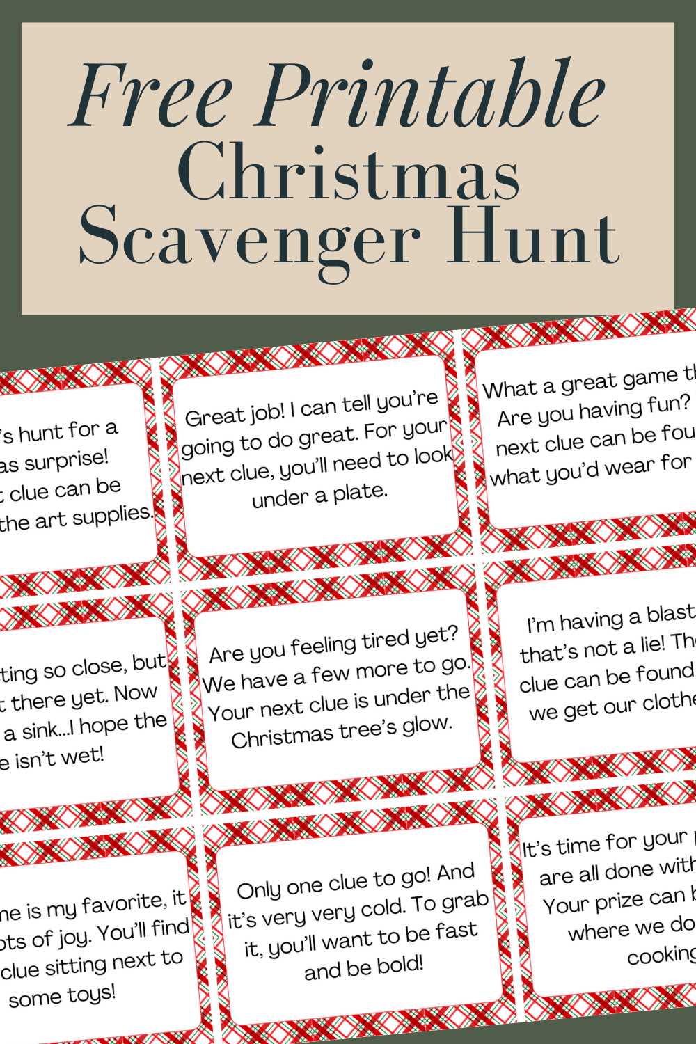 christmas scavenger hunt printables christmas scavenger hunt printables