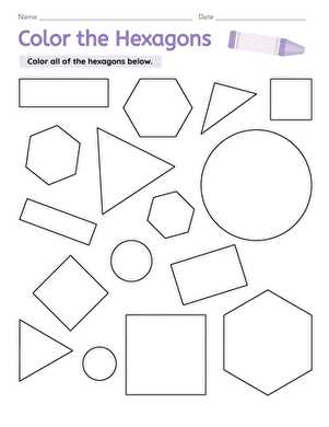 hexagon shape printable hexagon shape printable