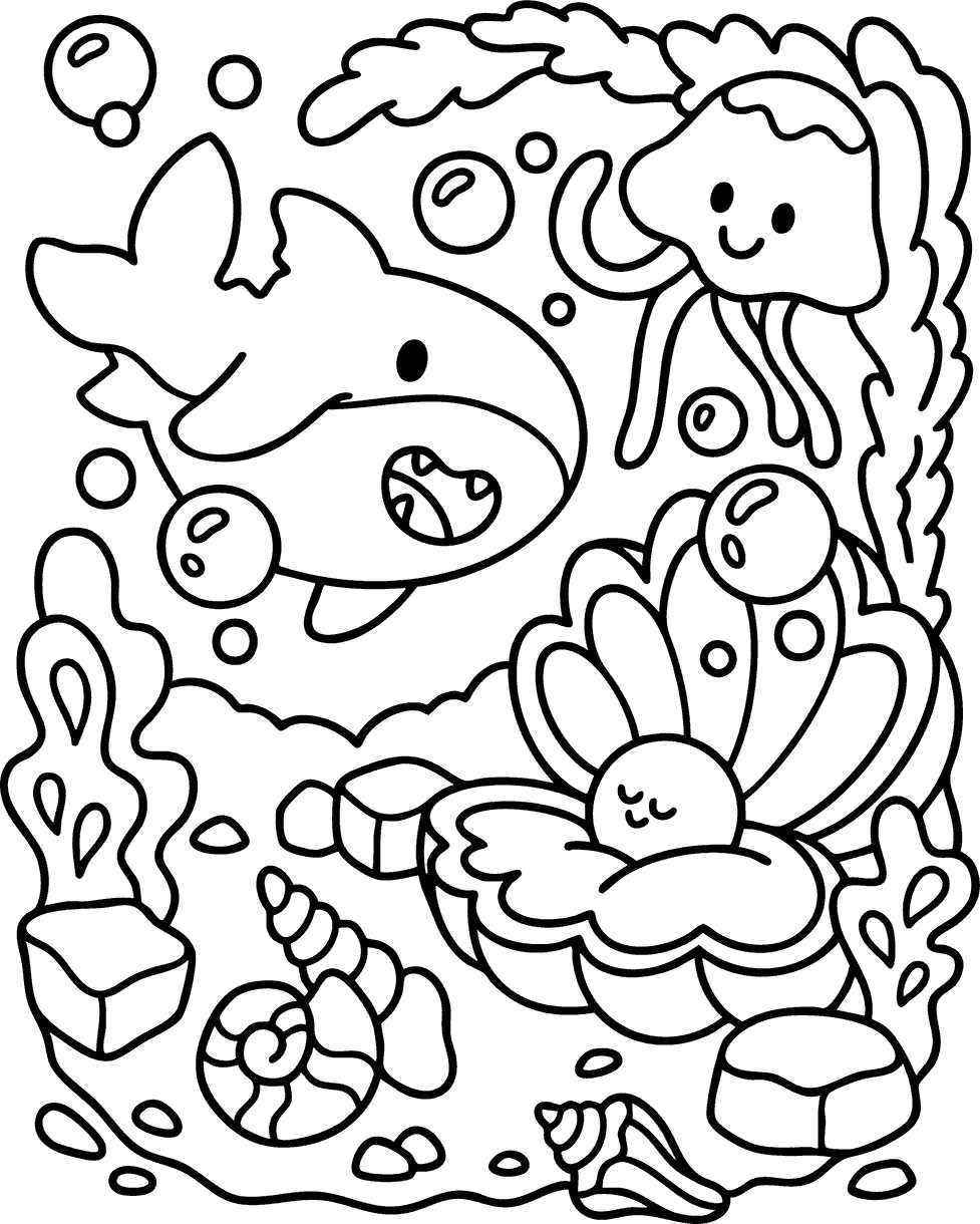ocean coloring pages free printable