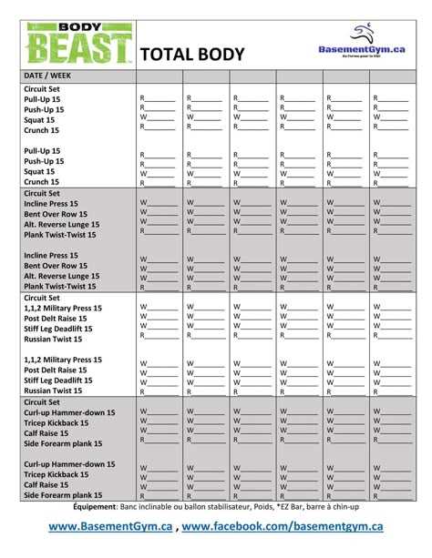 printable body beast schedule printable body beast schedule