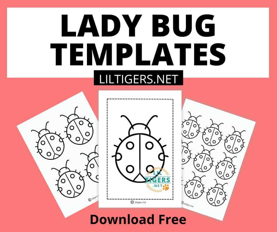 ladybug template free printable ladybug template free printable