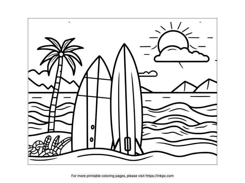 printable surfboard coloring pages printable surfboard coloring pages