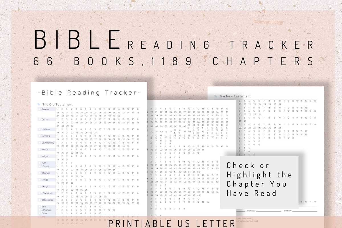 bible reading tracker printable