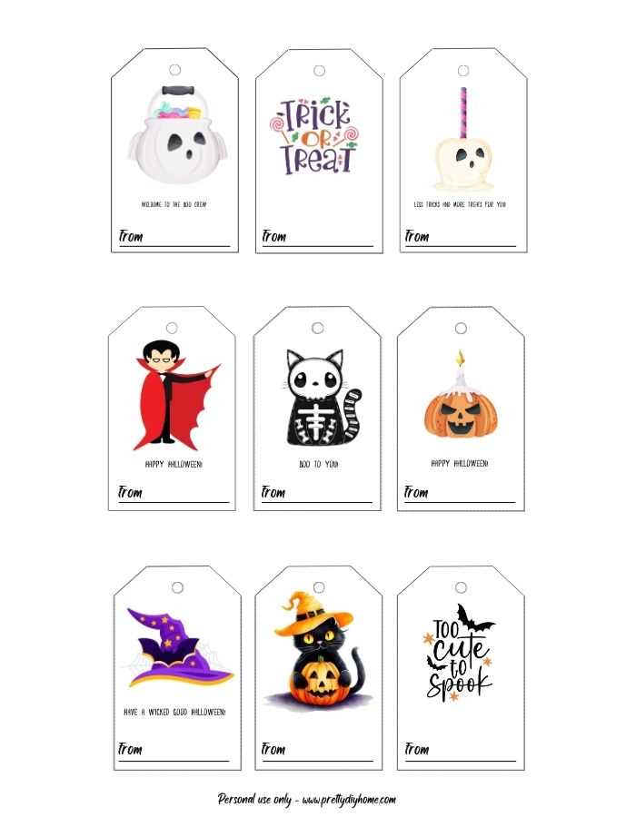 free halloween gift tags printable free halloween gift tags printable