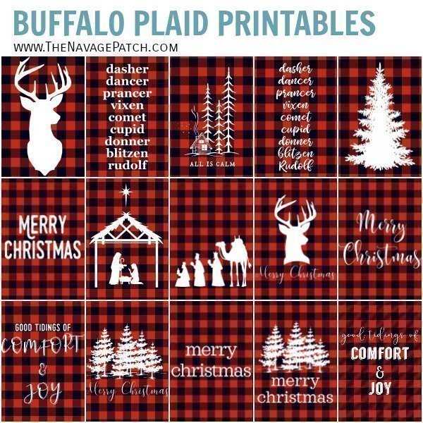 buffalo plaid printables buffalo plaid printables