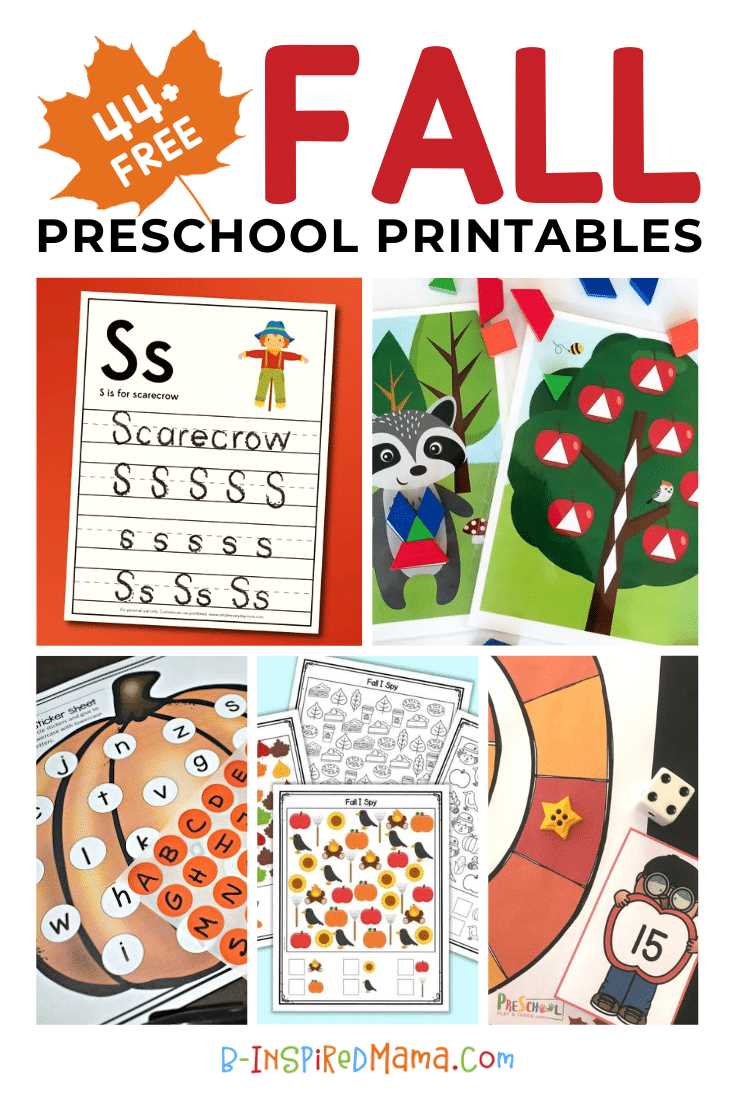 free fall printables for toddlers