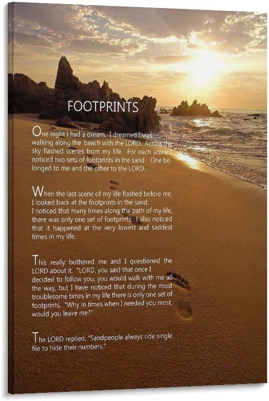 printable footprints in the sand poem printable footprints in the sand poem