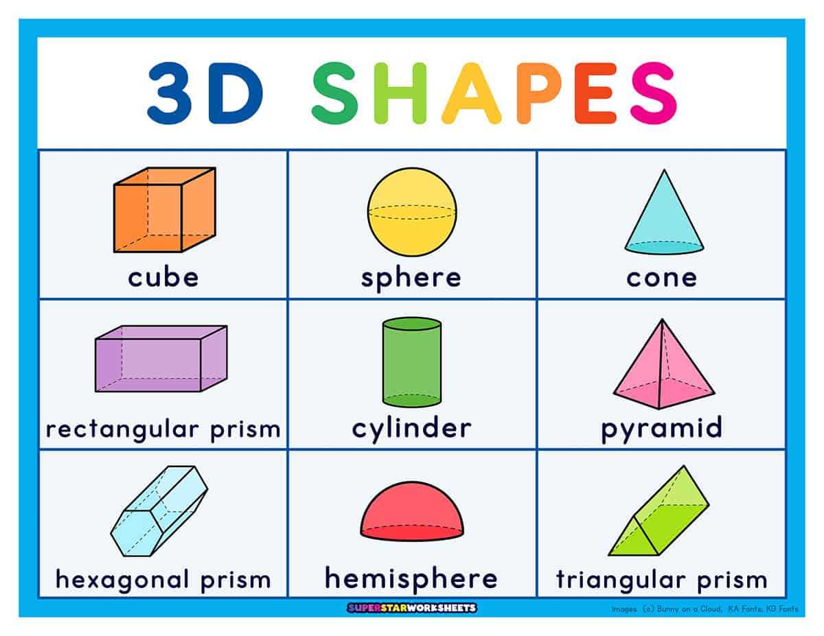 printable shapes 3d