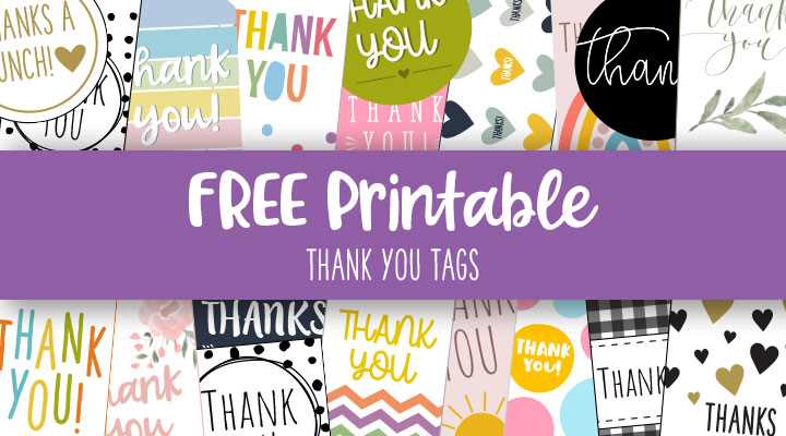 free printable thank you tags