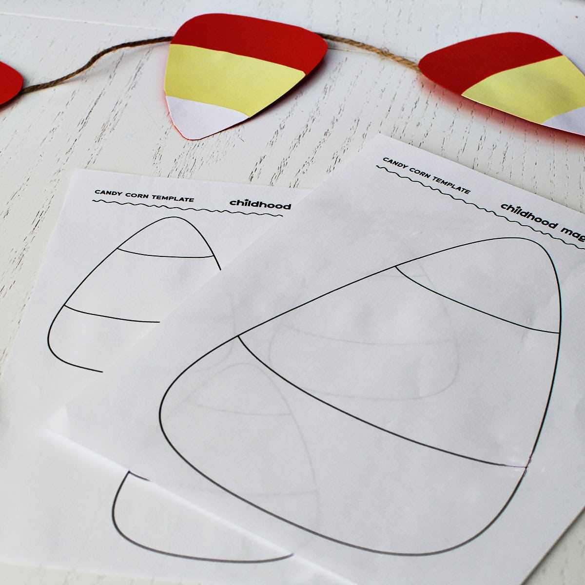 free printable candy corn template free printable candy corn template
