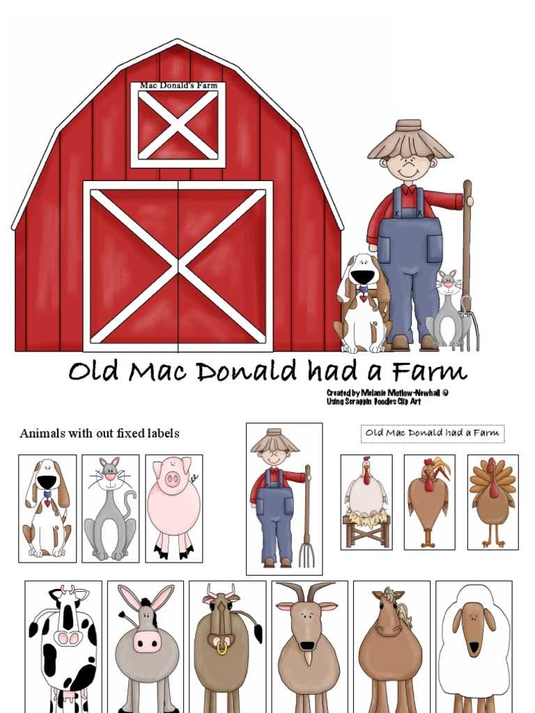 old macdonald printable