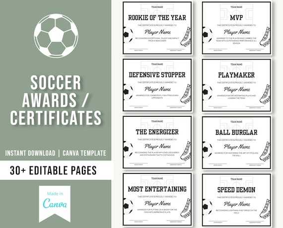 printable soccer awards printable soccer awards