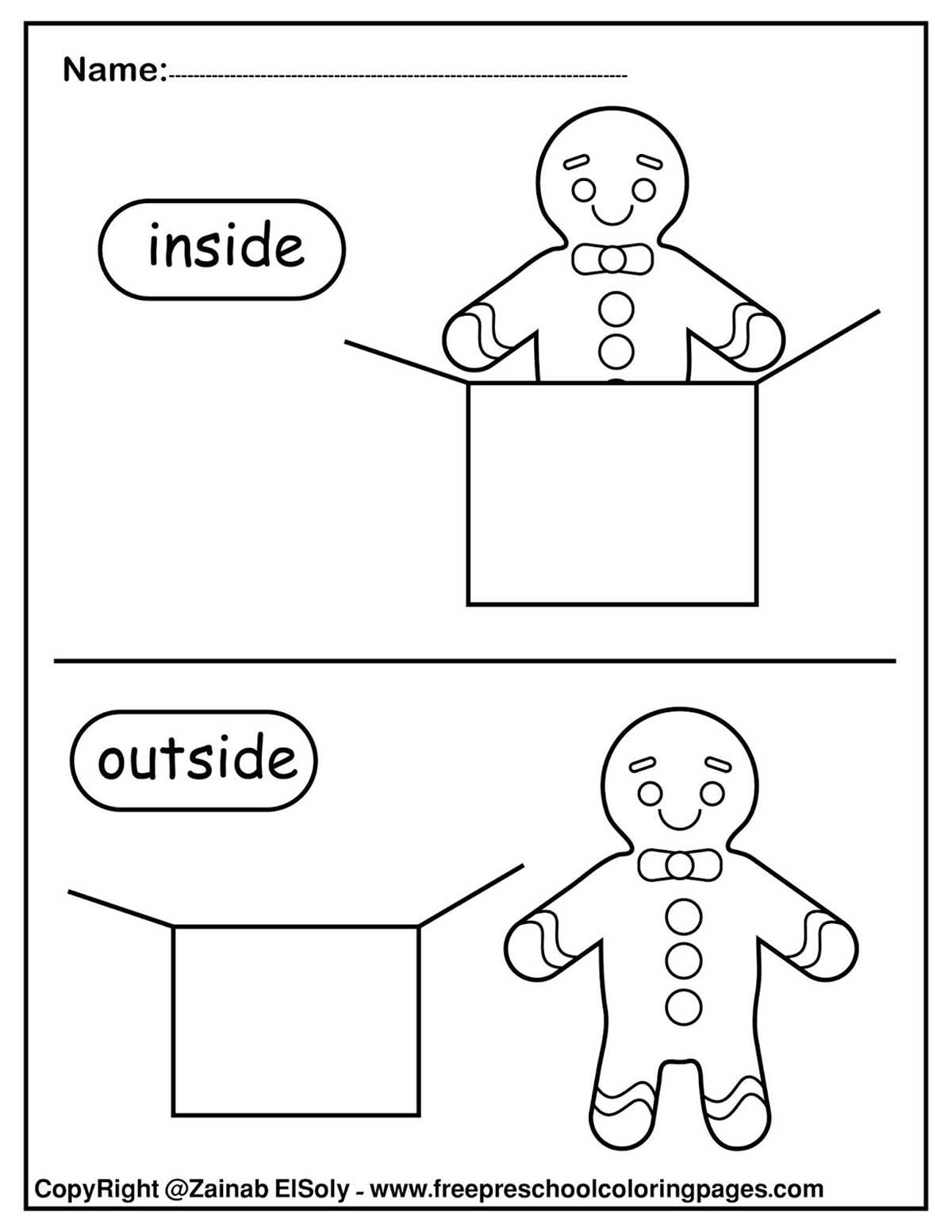 free printable gingerbread man worksheets