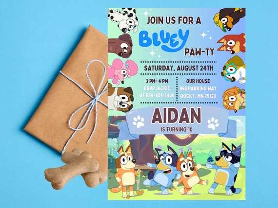 bluey birthday card printable