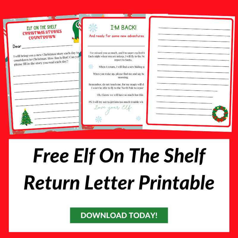 elf welcome back letter free printable elf welcome back letter free printable