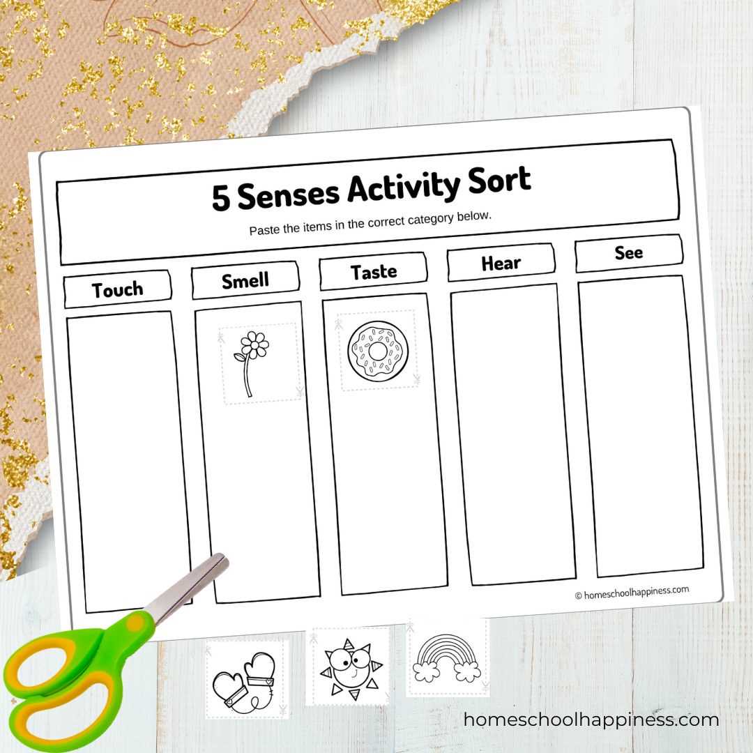 free five senses printables