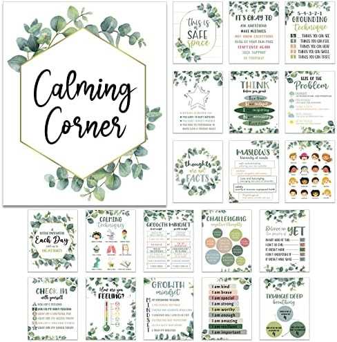 free calming corner printables