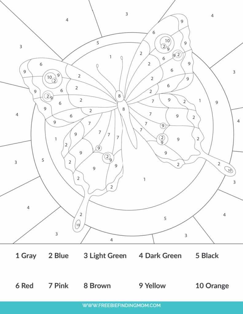 color by number for adults free printable