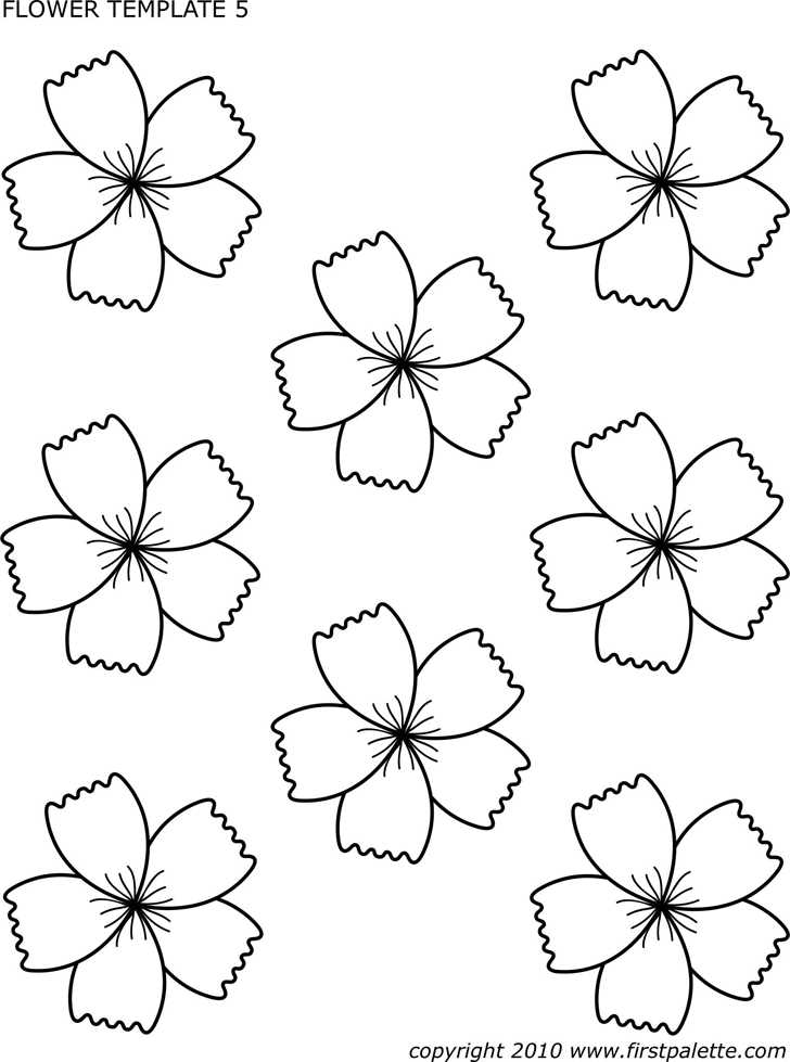 small flower template printable small flower template printable