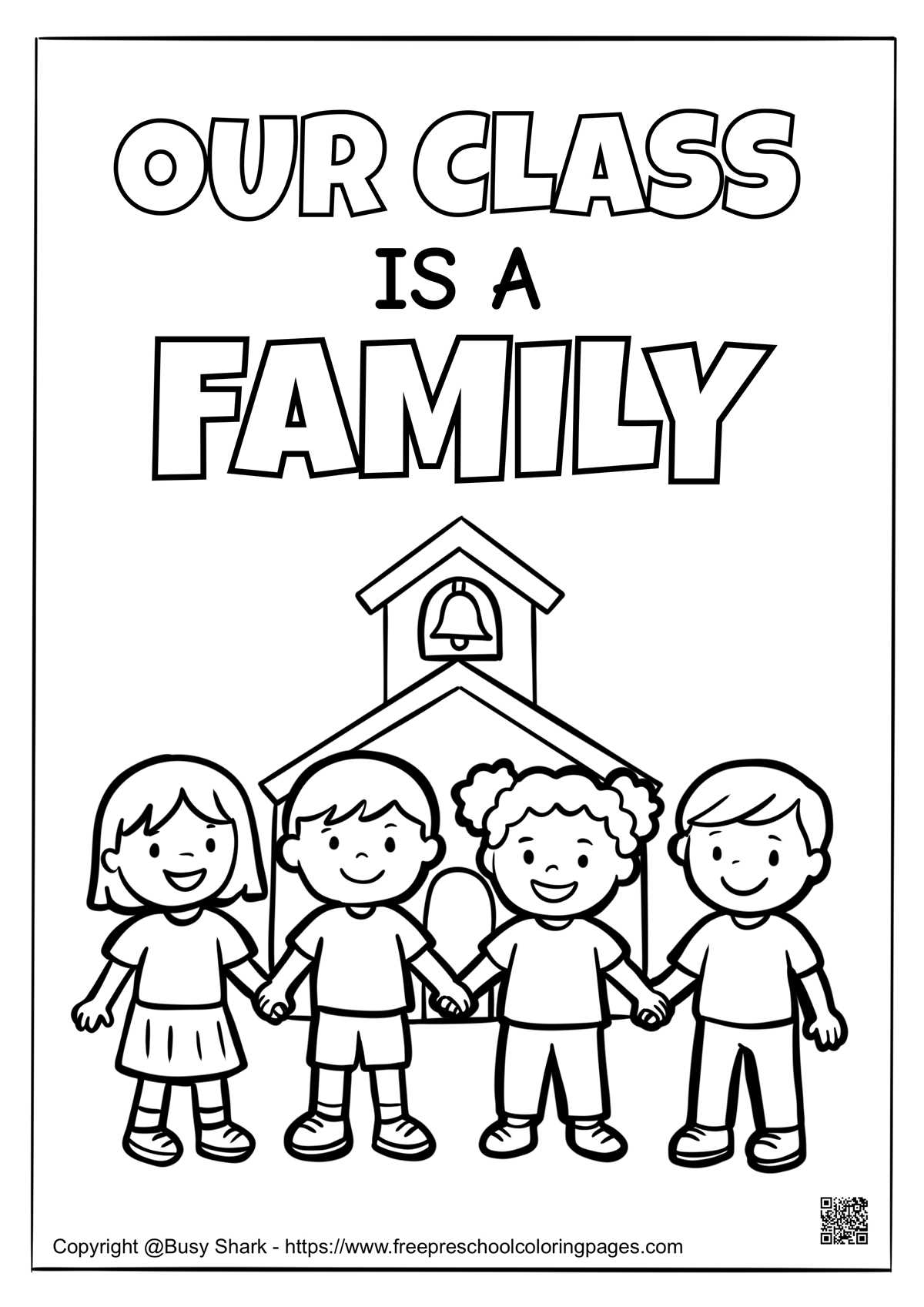 our class is a family printable our class is a family printable
