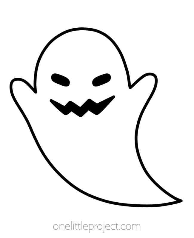 outline printable ghost template outline printable ghost template
