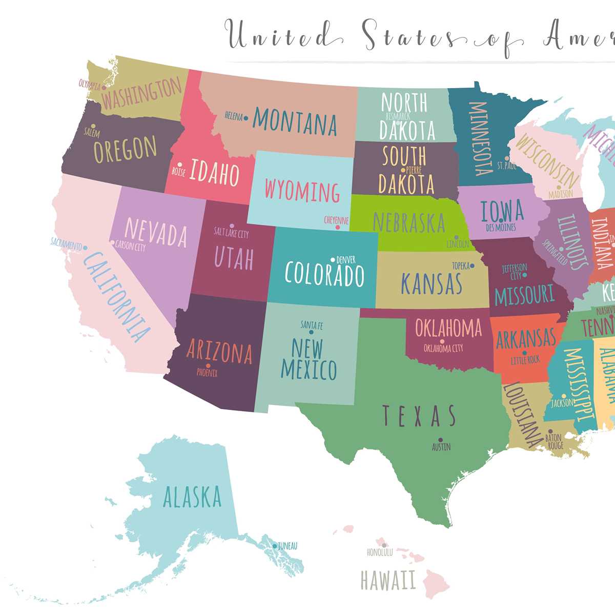 printable us map with state capitals printable us map with state capitals