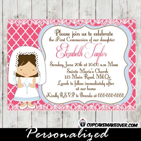 printable first communion invitations printable first communion invitations