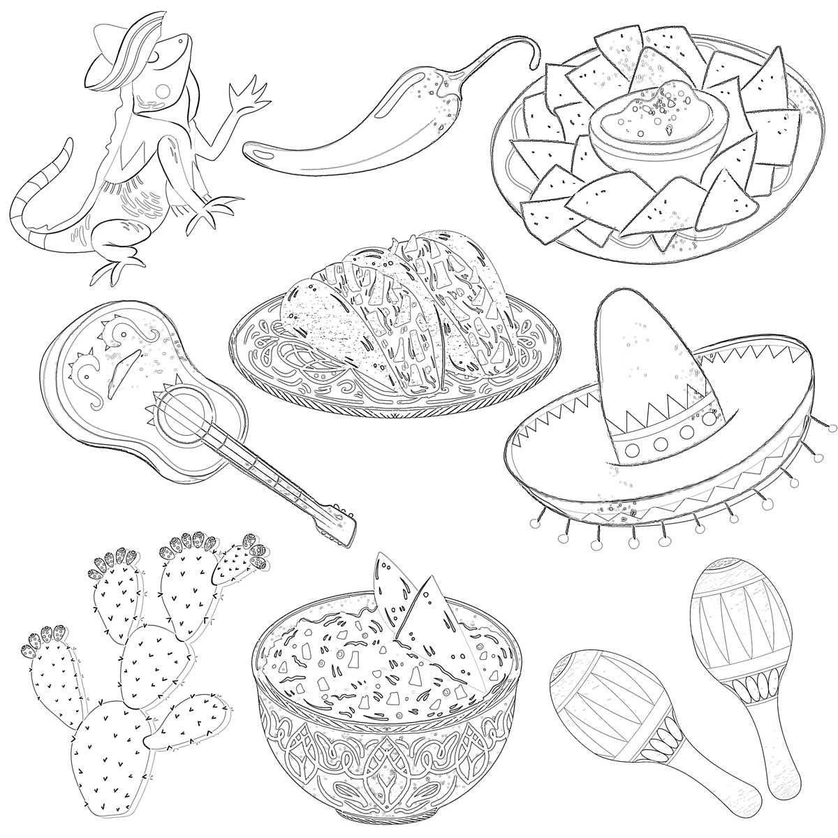 mexico coloring pages printable
