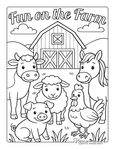 printable coloring pictures of farm animals printable coloring pictures of farm animals