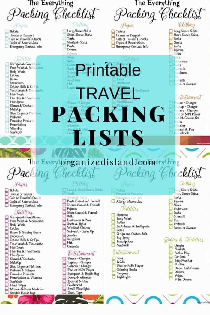 packing list for a cruise printable packing list for a cruise printable