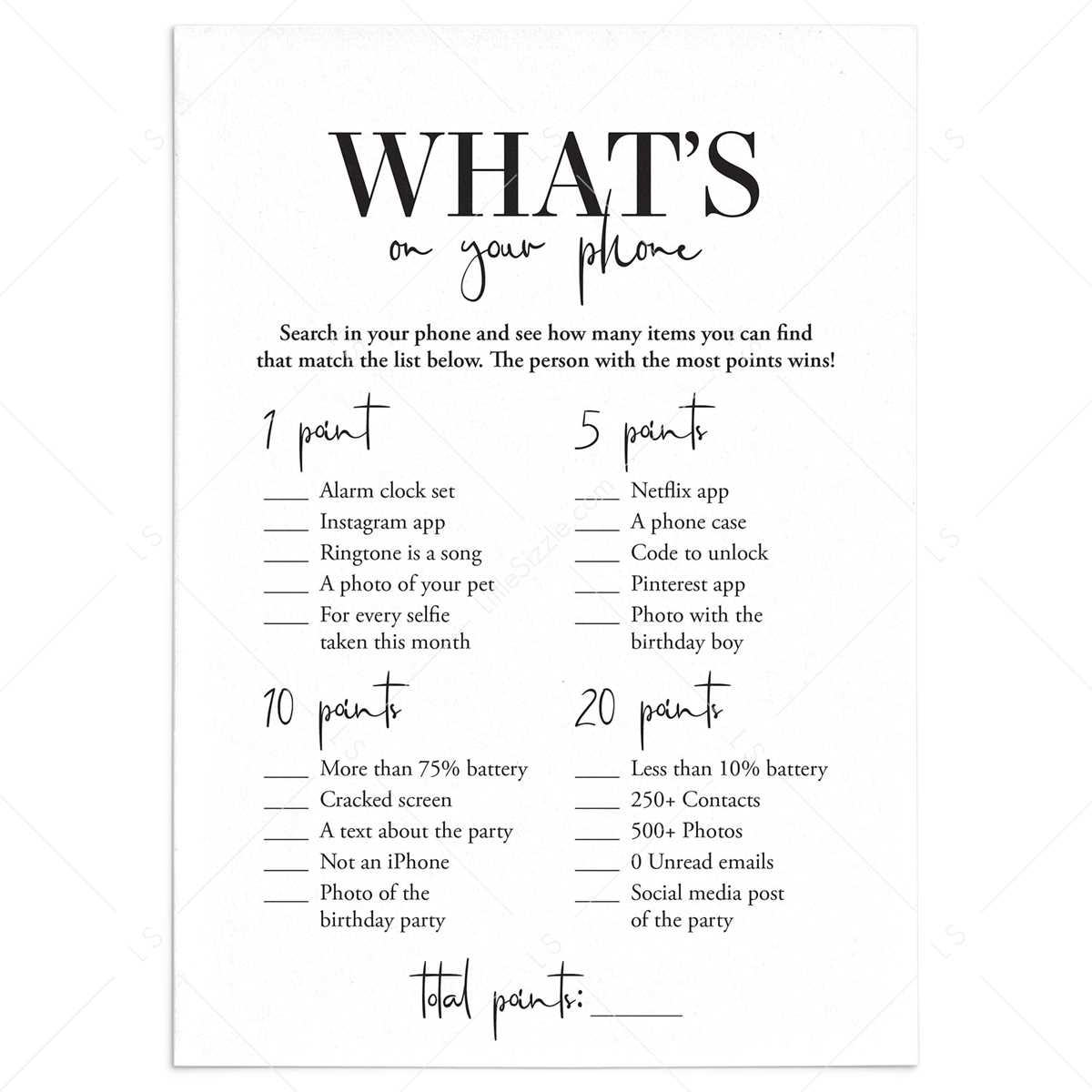 party printable games party printable games