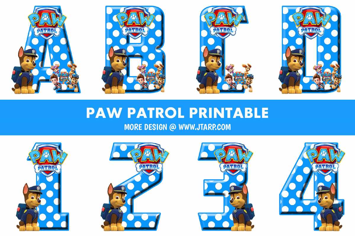 paw patrol printable images