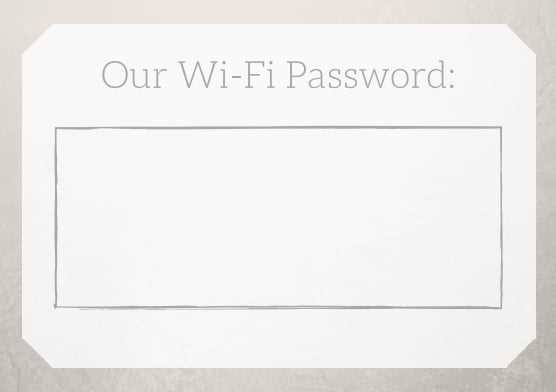 wifi password printables wifi password printables