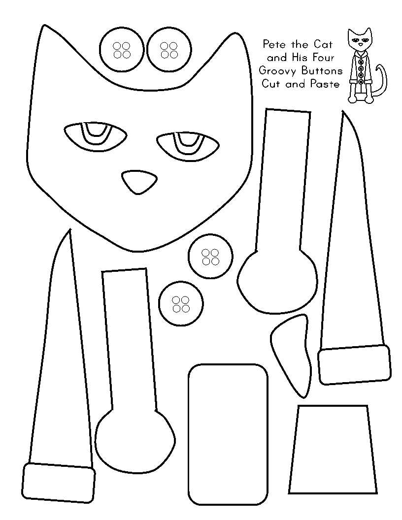 free printable pete the cat coloring pages