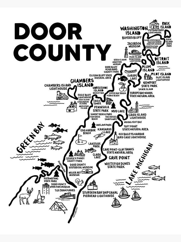 door county map printable door county map printable