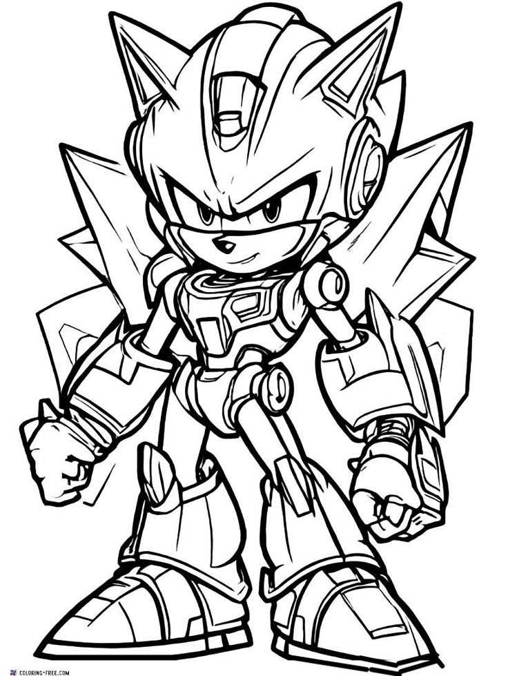 sonic free printable coloring pages