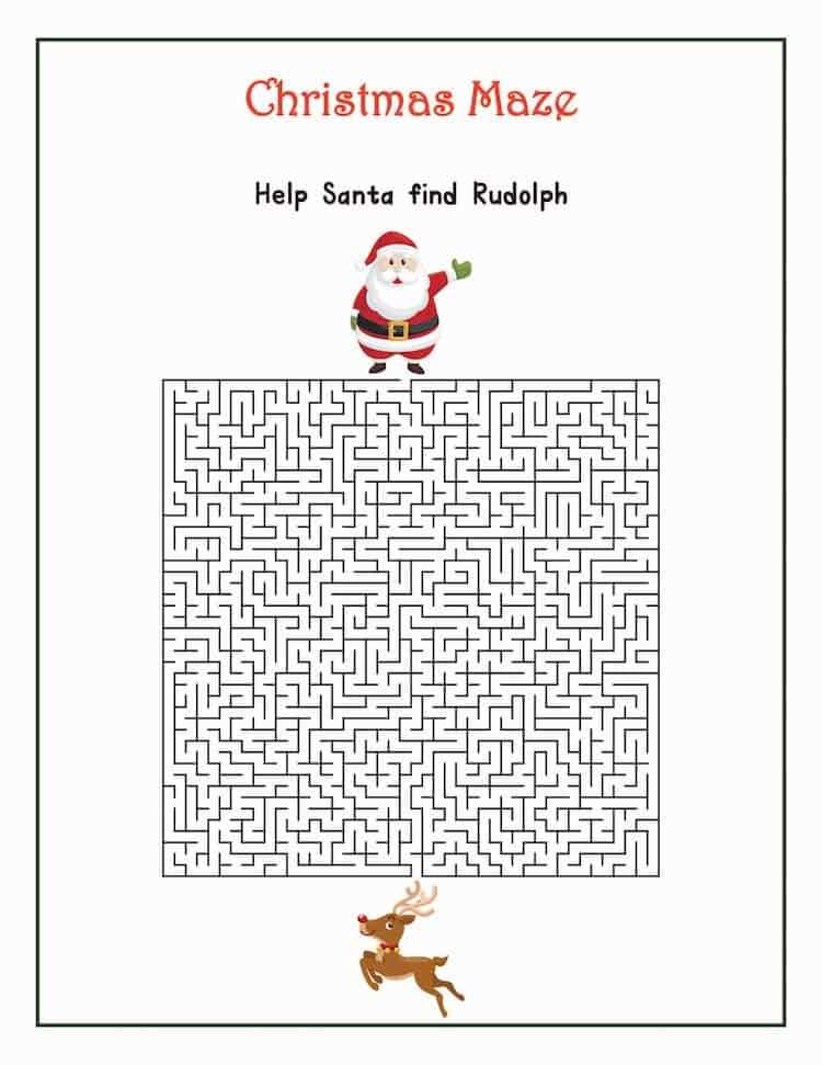 christmas puzzles printable