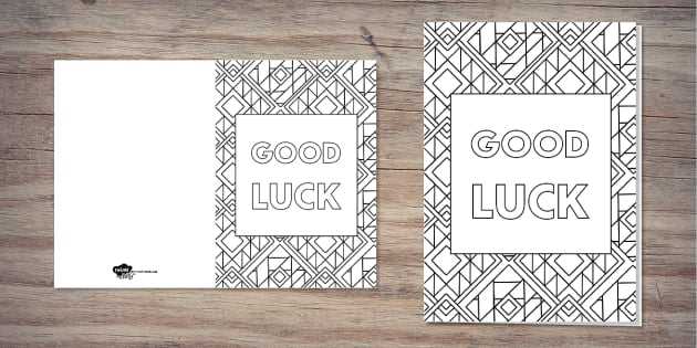 printable cards good luck