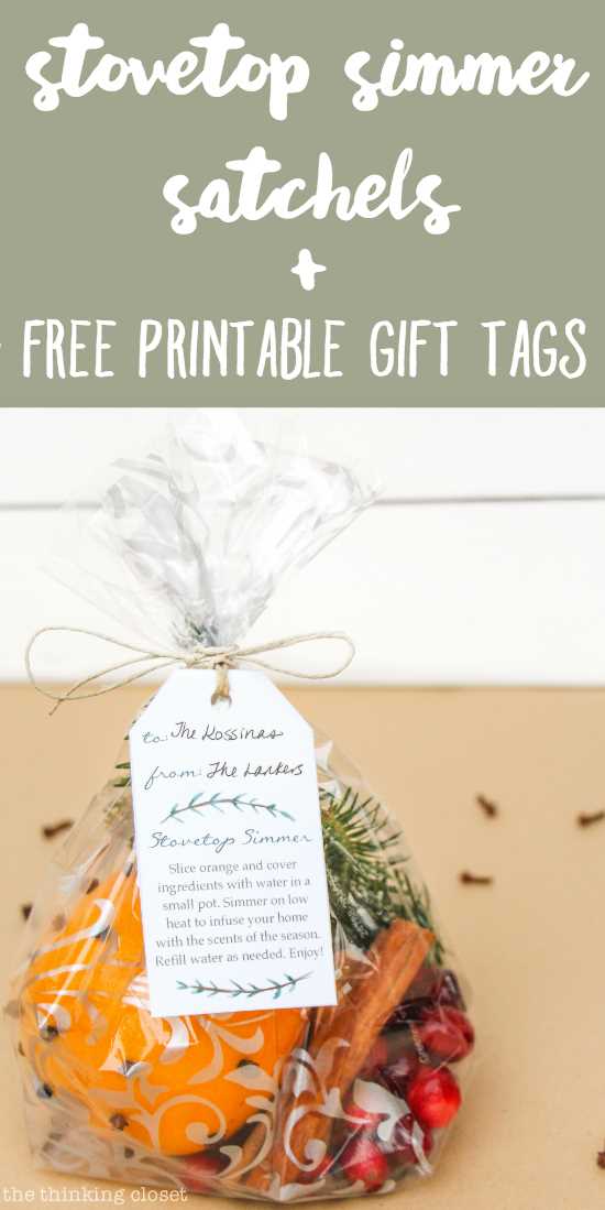 printable simmer pot tags free