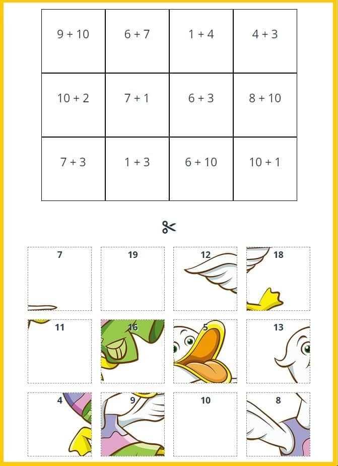 printable numeracy games