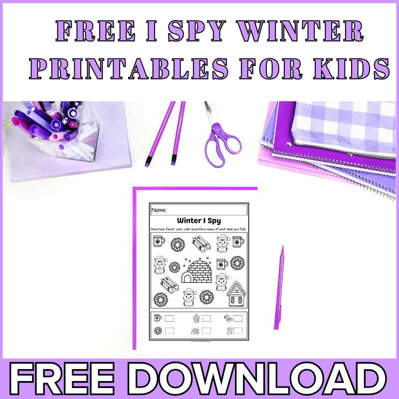 i spy winter printable i spy winter printable